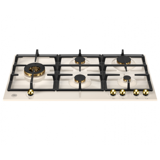 BERTAZZONI P90 5L HER AG Αυτόνομη Εστία Αερίου 89cm Μπεζ